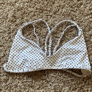 Frankies Bikinis size small polka dot bikini top